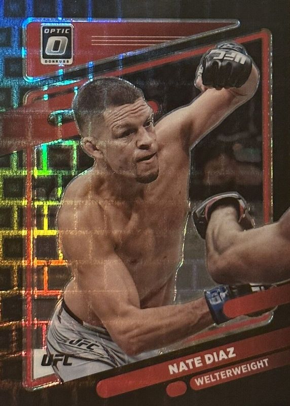 Nate Diaz 2022 Optic UFC #23 Black Pandora /(SSP) PSA 10