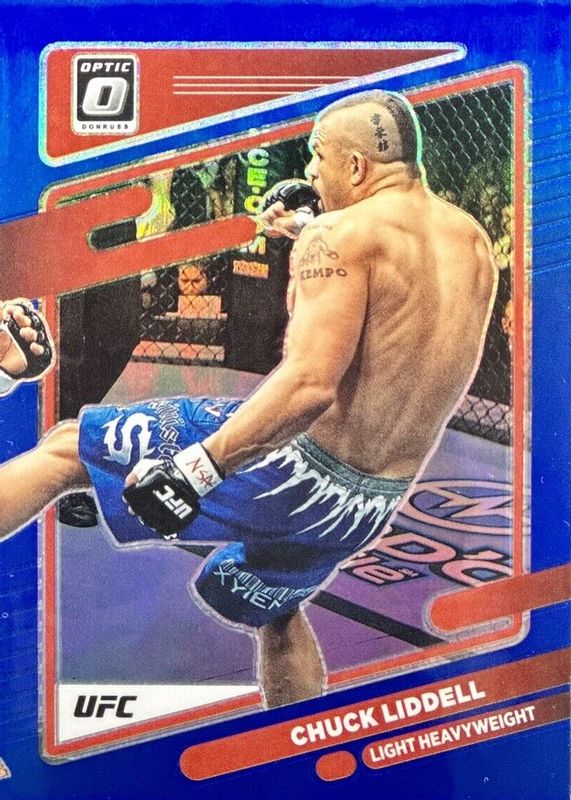 Chuck Liddell 2022 Optic UFC #17 Blue /99 PSA 10