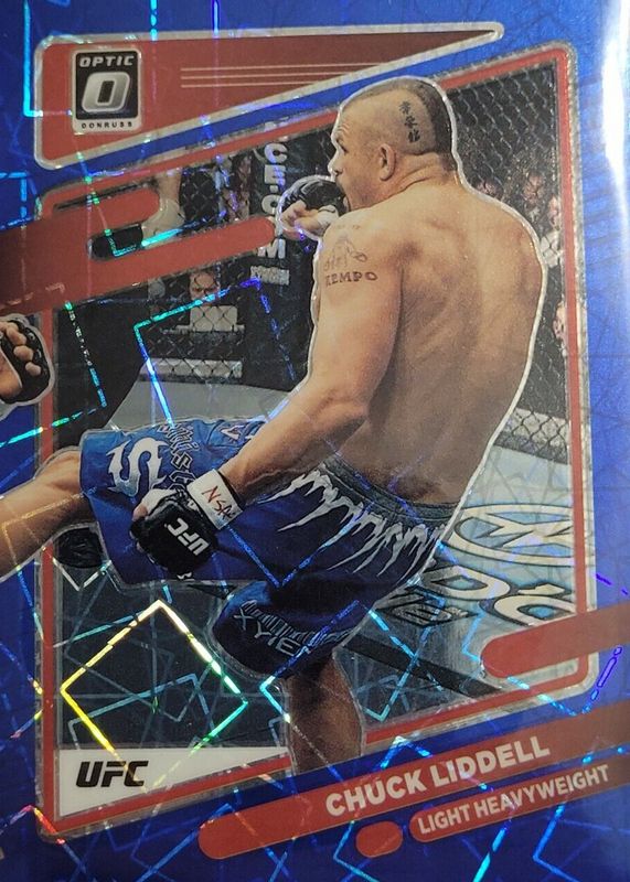 Chuck Liddell 2022 Optic UFC #17 Blue Velocity PSA 10