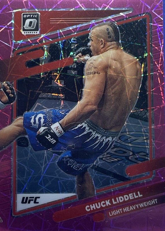 Chuck Liddell 2022 Optic UFC #17 Pink Velocity /79 RAW