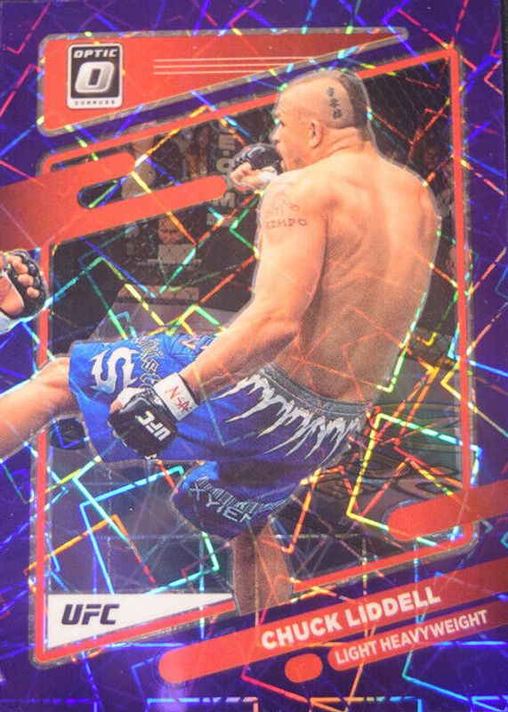 Chuck Liddell 2022 Optic UFC #17 Purple Velocity /59 PSA 10