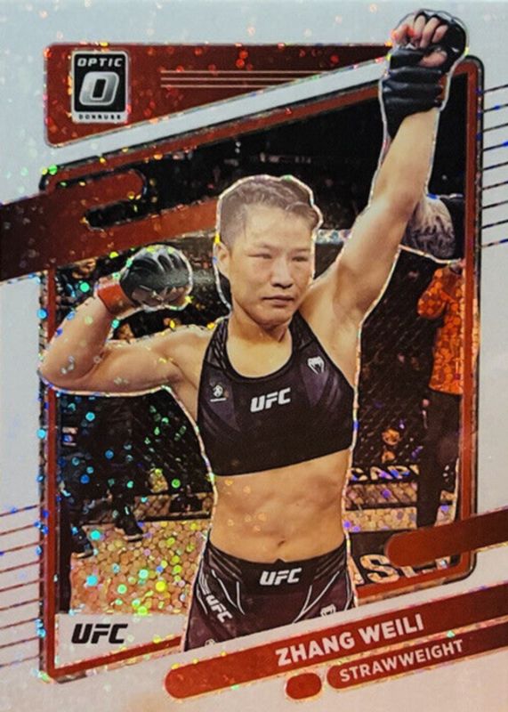 Zhang Weili 2022 Optic UFC #100 White Sparkle /(SSP) RAW