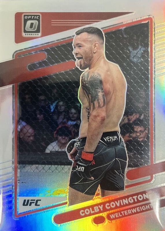 Colby Covington 2022 Optic UFC #52 Holo RAW