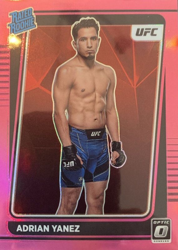 Adrian Yanez 2022 Optic UFC #105 Pink /25 Rookie PSA 10