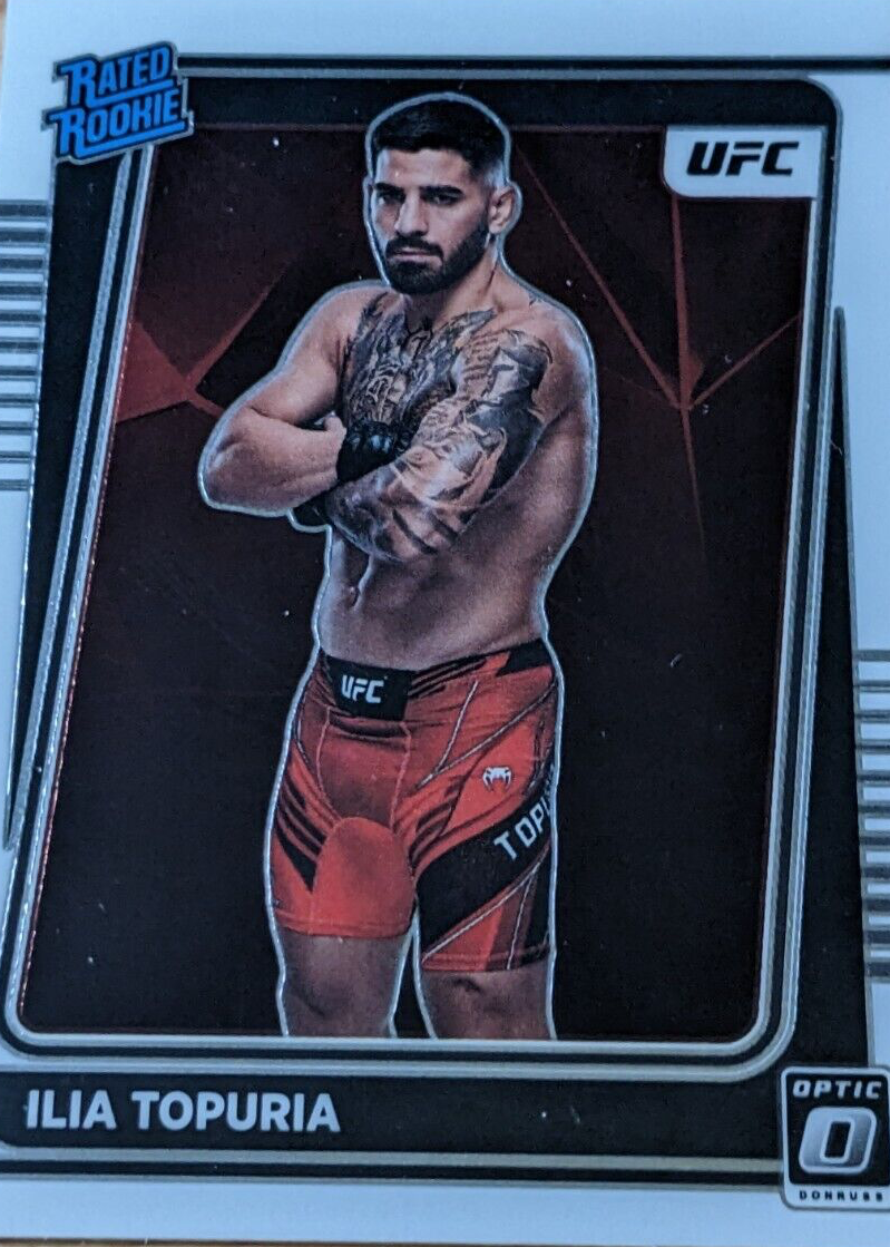 UFC　Optic　ラウル・ロサス　サインカード 2022 Panini Donruss Optic UFC - Rated Rookie Ilia Topuria