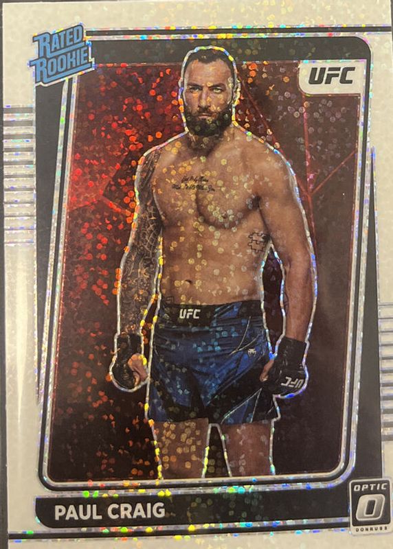 Paul Craig 2022 Optic UFC #117 White Sparkle /(SSP) Rookie PSA 10