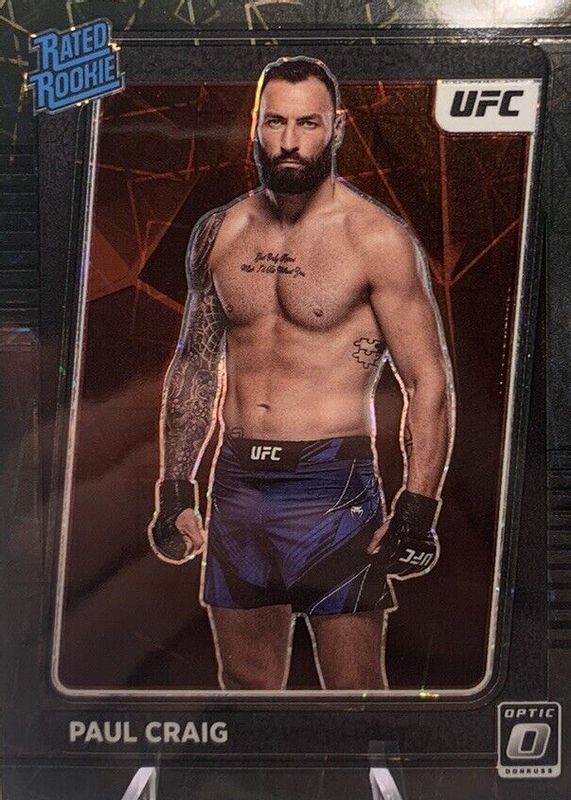 Paul Craig 2022 Optic UFC #117 Black Velocity /39 Rookie RAW