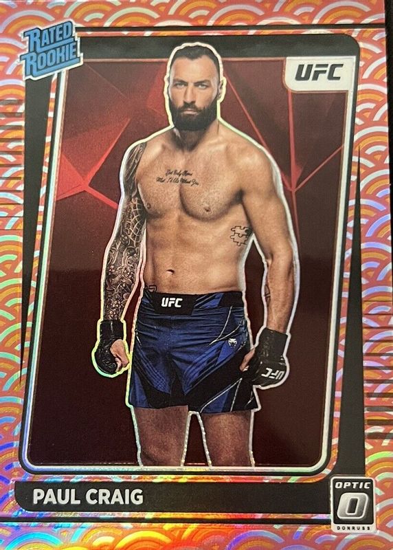 Paul Craig 2022 Optic UFC #117 Photon /(SSP) Rookie RAW