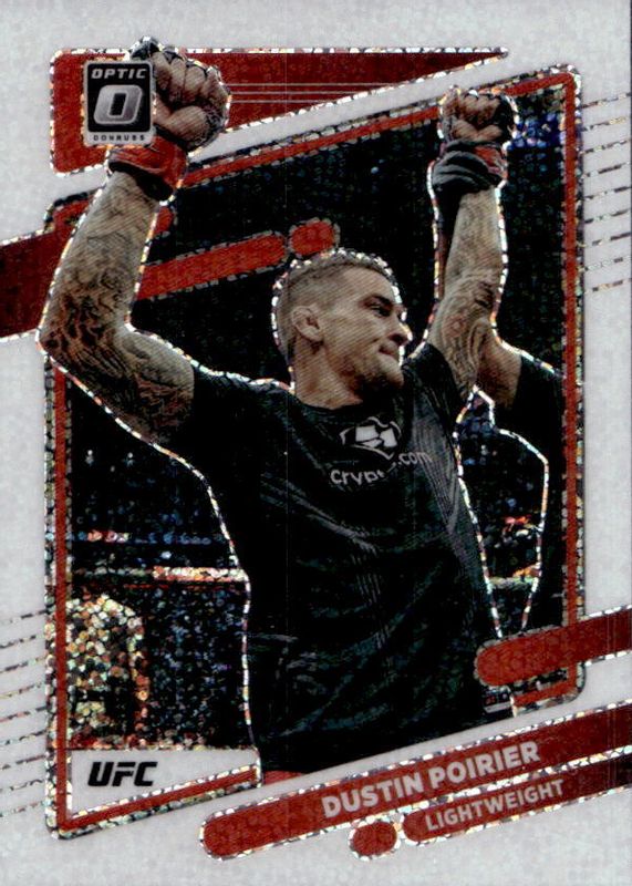 Dustin Poirier 2022 Optic UFC #2 White Sparkle /(SSP) RAW