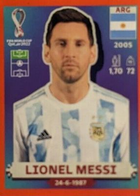 2022 Panini World Cup Stickers #ARG20 Red (1:26)