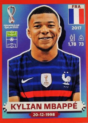 2022 Panini World Cup Stickers #FRA19 Red (1:26)