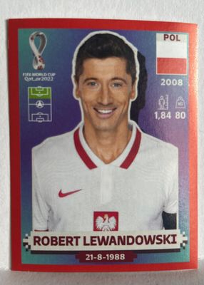 2022 Panini World Cup Stickers #POL17 Red (1:26)