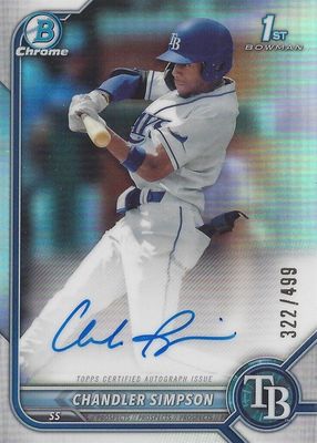 2022 Bowman Draft #CDA-CSN Chrome DP Auto - Refractor /499 (1st)