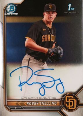 Bowman Draft Robby Snelling Auto #99
