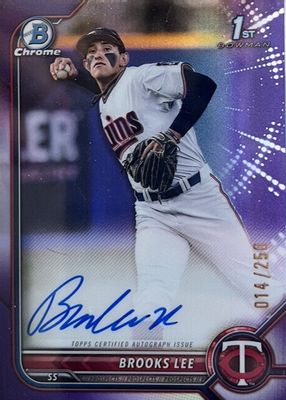 2022 Bowman Draft #CDA-BL Chrome DP Auto - Purple Refractor /250 (1st)