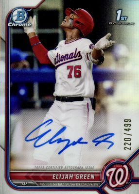 2022 Bowman Draft #CDA-EG Chrome DP Auto - Refractor /499 (1st)