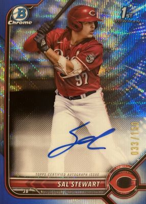 2022 Bowman Draft #CDA-SS Chrome DP Auto - Blue Wave Refractor /150 (1st)