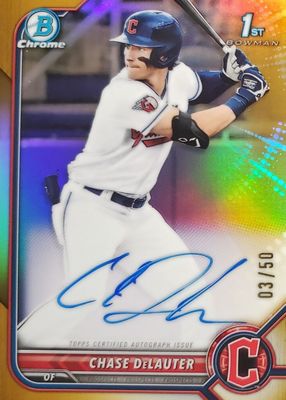 2022 Bowman Draft #CDA-CD Chrome DP Auto - Gold Refractor /50 (1st)