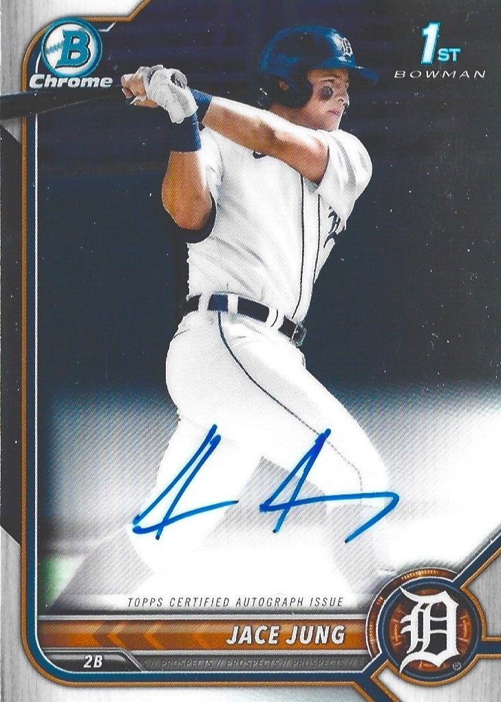 Jace Jung 2022 Bowman Draft #CDA-JJ Chrome DP Auto (1st) Price
