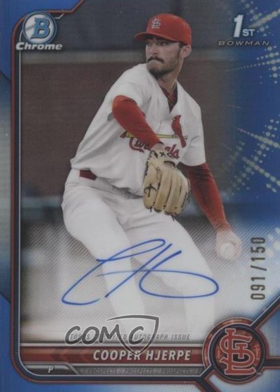 2022 Bowman Draft #CDA-CHE Chrome DP Auto - Blue Refractor /150 (1st)