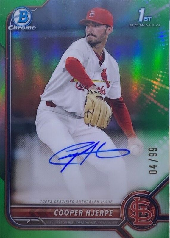 2022 Bowman Draft #CDA-CHE Chrome DP Auto - Green Refractor /99 (1st)