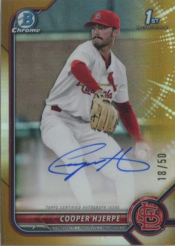 2022 Bowman Draft #CDA-CHE Chrome DP Auto - Gold Refractor /50 (1st)