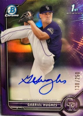 2022 Bowman Draft #CDA-GH Chrome DP Auto - Purple Refractor /250 (1st)