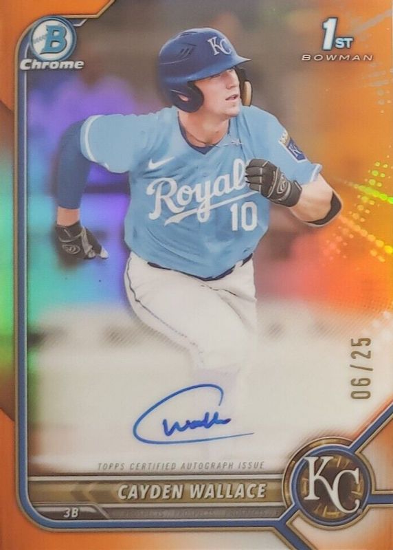 2022 Bowman Draft #CDA-CW Chrome DP Auto - Orange Refractor /25 (1st)