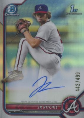 2022 Bowman Draft #CDA-JR Chrome DP Auto - Refractor /499 (1st)