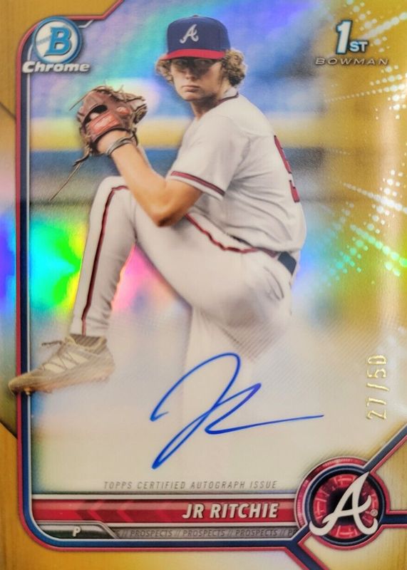 2022 Bowman Draft #CDA-JR Chrome DP Auto - Gold Refractor /50 (1st)