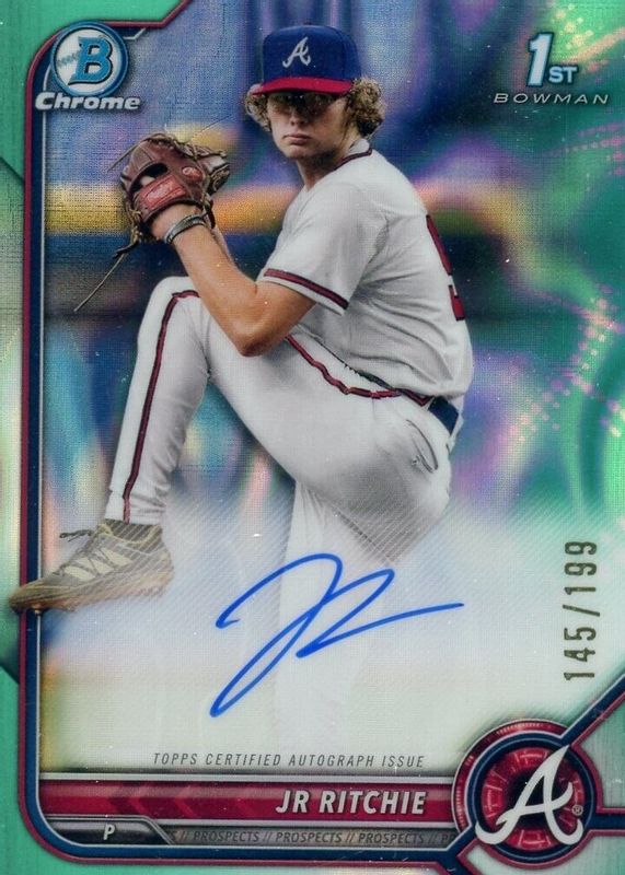 2022 Bowman Draft #CDA-JR Chrome DP Auto - Aqua Lava Refractor /199 (1st)