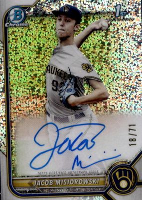 2022 Bowman Draft #CDA-JMI Chrome DP Auto - Sparkle Refractor /71 (1st)