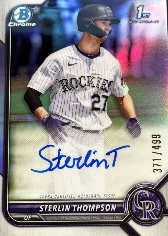 2022 Bowman Draft #CDA-ST Chrome DP Auto - Refractor /499 (1st)