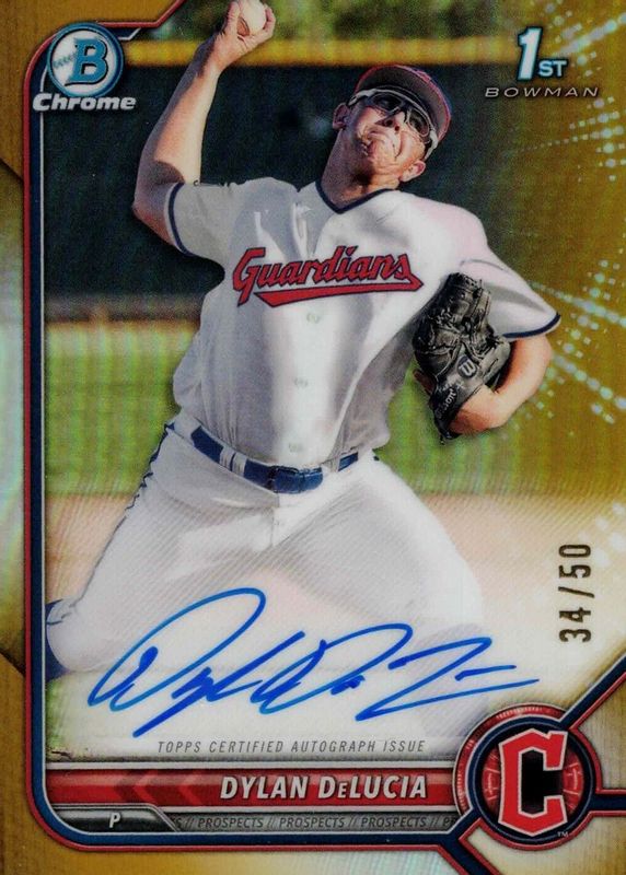 2022 Bowman Draft #CDA-DDA Chrome DP Auto - Gold Refractor /50 (1st)