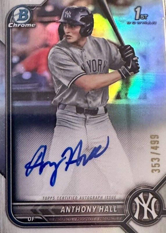 2022 Bowman Draft #CDA-AH Chrome DP Auto - Refractor /499 (1st)