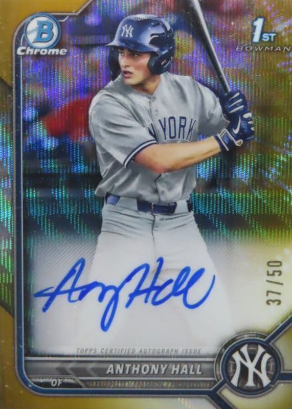 2022 Bowman Draft #CDA-AH Chrome DP Auto - Gold Wave Refractor /50 (1st)