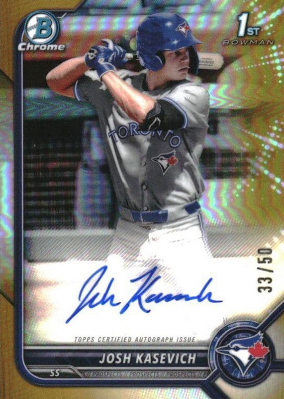 2022 Bowman Draft #CDA-JK Chrome DP Auto - Gold Refractor /50 (1st)