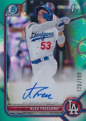 2022 Bowman Draft #CDA-AF Chrome DP Auto - Aqua Lava Refractor /199 (1st)