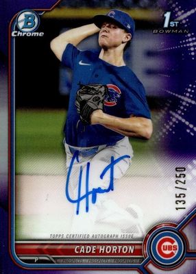 2022 Bowman Draft #CDA-CHN Chrome DP Auto - Purple Refractor /250 (1st)