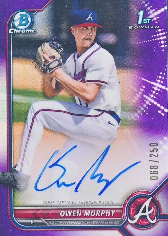 2022 Bowman Draft #CDA-OM Chrome DP Auto - Purple Refractor /250 (1st)