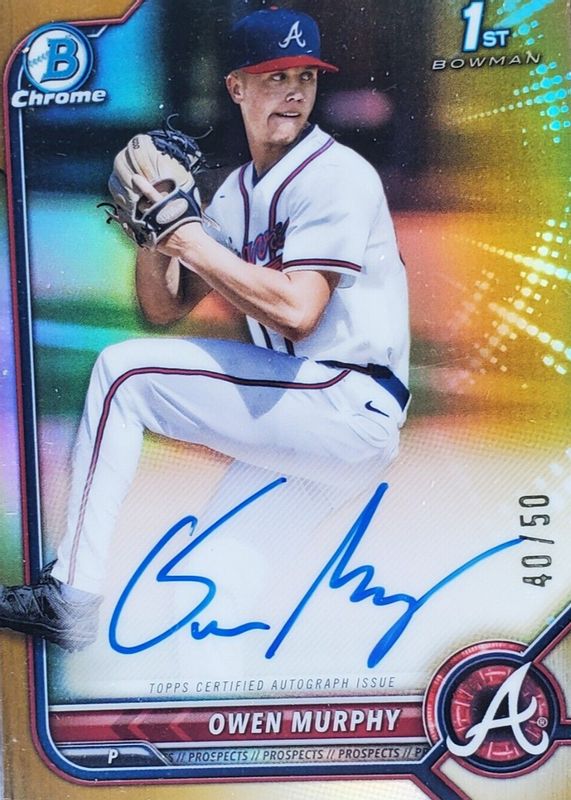 2022 Bowman Draft #CDA-OM Chrome DP Auto - Gold Refractor /50 (1st)