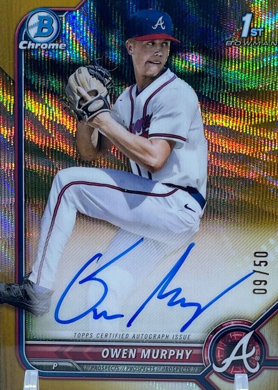 2022 Bowman Draft #CDA-OM Chrome DP Auto - Gold Wave Refractor /50 (1st)