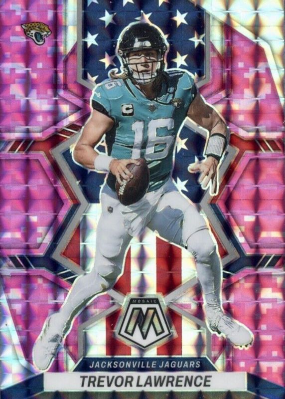 Trevor Lawrence 2022 Mosaic #267 National Pride - Pink Camo BGS 9