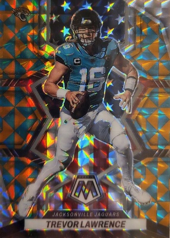 Trevor Lawrence 2022 Mosaic #267 National Pride - Tessellation /15 SGC 9.5