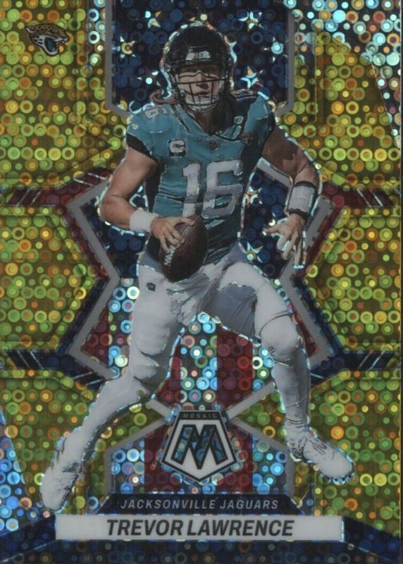 Trevor Lawrence 2022 Mosaic #267 National Pride - No Huddle Gold /10 SGC 9.5