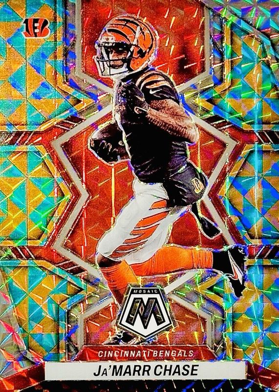 Ja'Marr Chase 2022 Mosaic #41 Tessellation /15 PSA 10