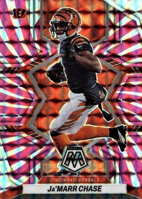 Ja'Marr Chase 2022 Mosaic #41 Pink Swirl /11 RAW