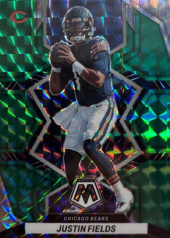 Justin Fields 2022 Mosaic #33 Green RAW