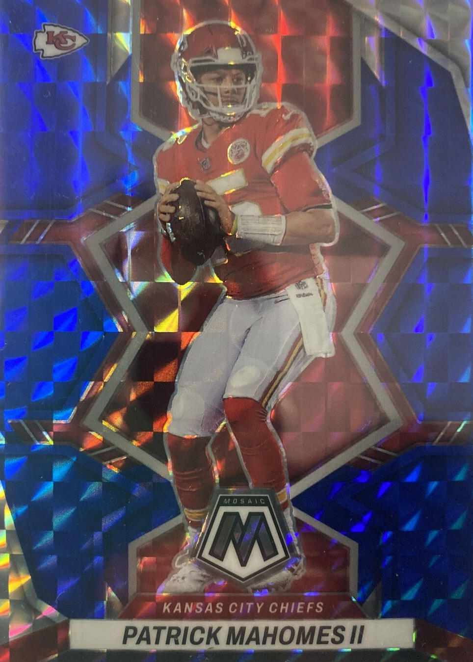 Patrick Mahomes II 2022 Mosaic #94 Blue /99 Price Guide - Sports