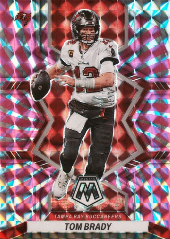 Tom Brady 2022 Mosaic #182 Pink Swirl /11 SGC 10